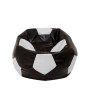 Fotoliu puf Mondo Ball - imitatie piele - wenge/alb Fotoliu puf Mondo Ball - imitatie piele - wenge/alb