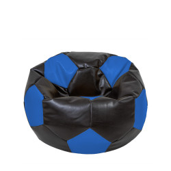 Fotoliu puf Mondo Ball - imitatie piele - wenge/albastru Fotoliu puf Mondo Ball - imitatie piele - wenge/albastru