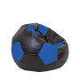 Fotoliu puf Mondo Ball - imitatie piele - wenge/albastru Fotoliu puf Mondo Ball - imitatie piele - wenge/albastru