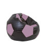 Fotoliu puf Mondo Ball - imitatie piele - wenge/mov Fotoliu puf Mondo Ball - imitatie piele - wenge/mov