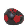 Fotoliu puf Mondo Ball - imitatie piele - wenge/rosu Fotoliu puf Mondo Ball - imitatie piele - wenge/rosu
