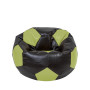 Fotoliu puf Mondo Ball - imitatie piele - wenge/verde Fotoliu puf Mondo Ball - imitatie piele - wenge/verde