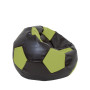 Fotoliu puf Mondo Ball - imitatie piele - wenge/verde Fotoliu puf Mondo Ball - imitatie piele - wenge/verde