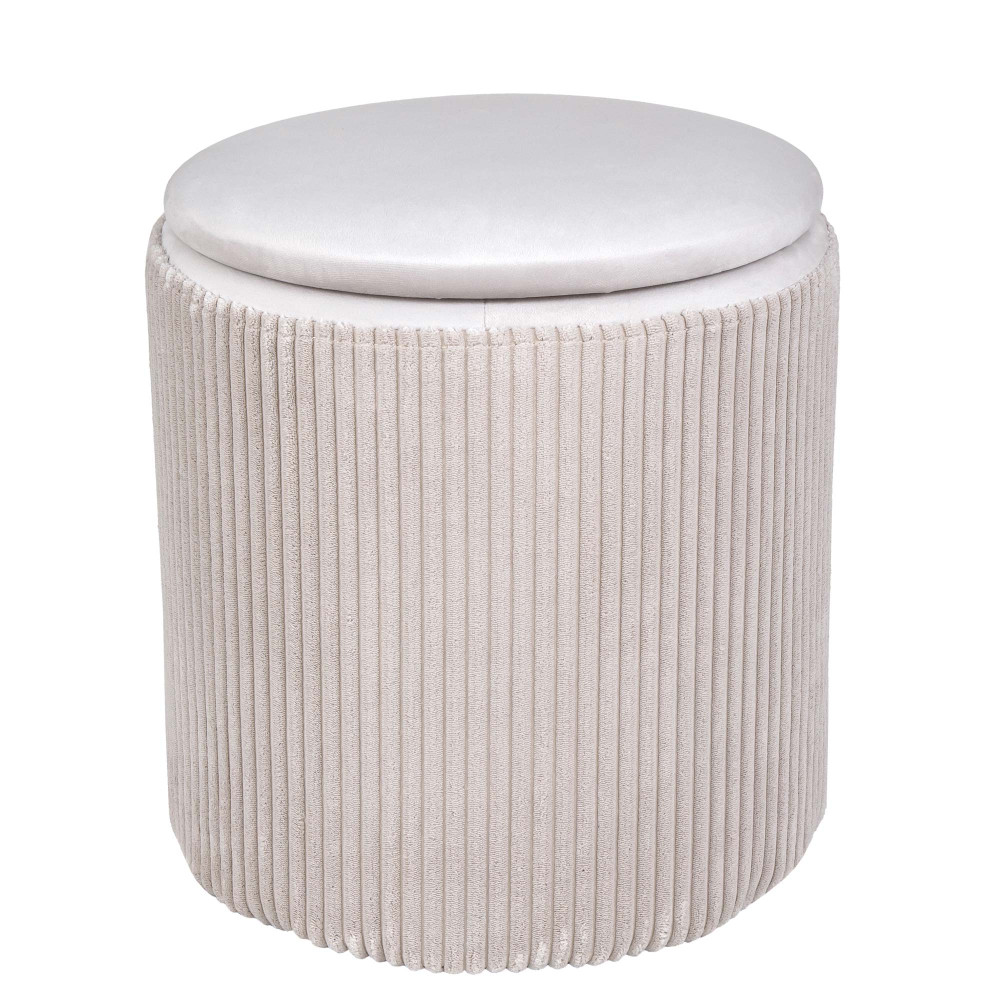 Taburet Nadia - stofa L06 - crem Taburet Nadia - stofa L06 - crem
