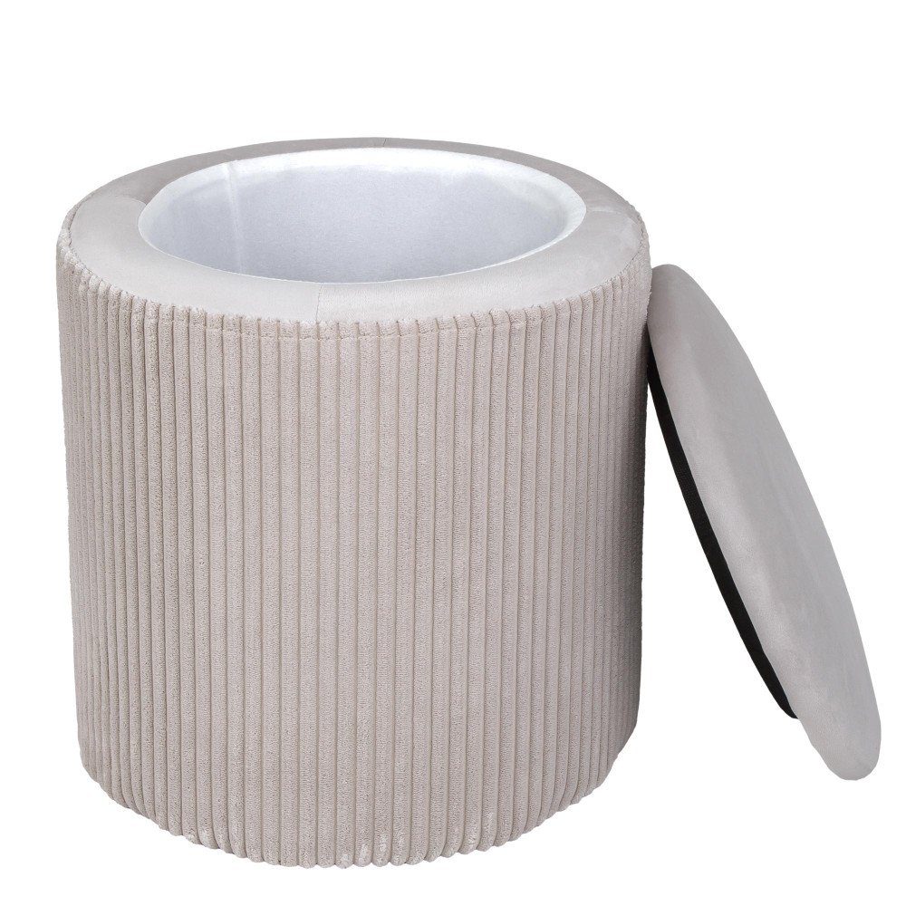 Taburet Nadia - stofa L06 - crem Taburet Nadia - stofa L06 - crem