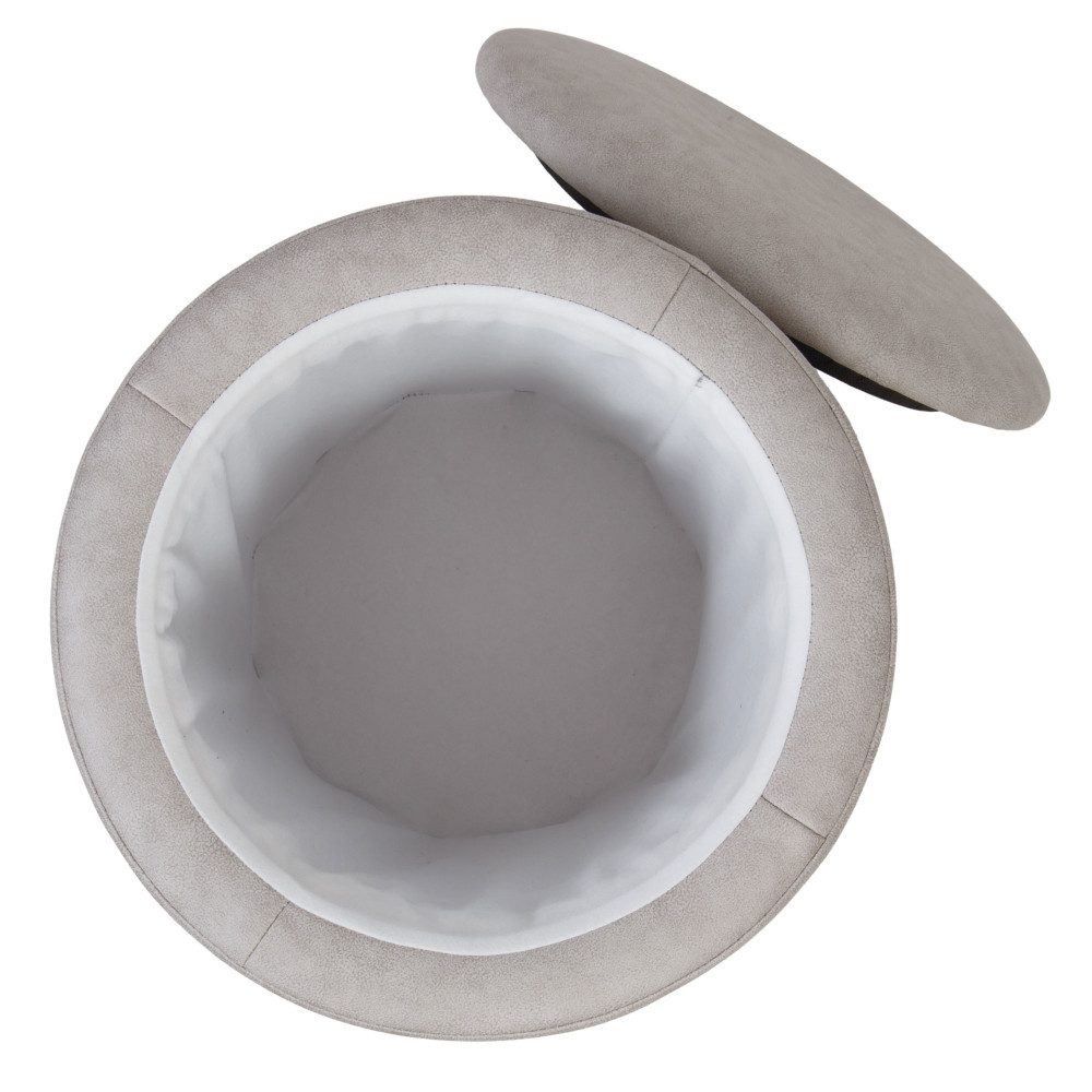 Taburet Nadia - stofa M601 - crem Taburet Nadia - stofa M601 - crem