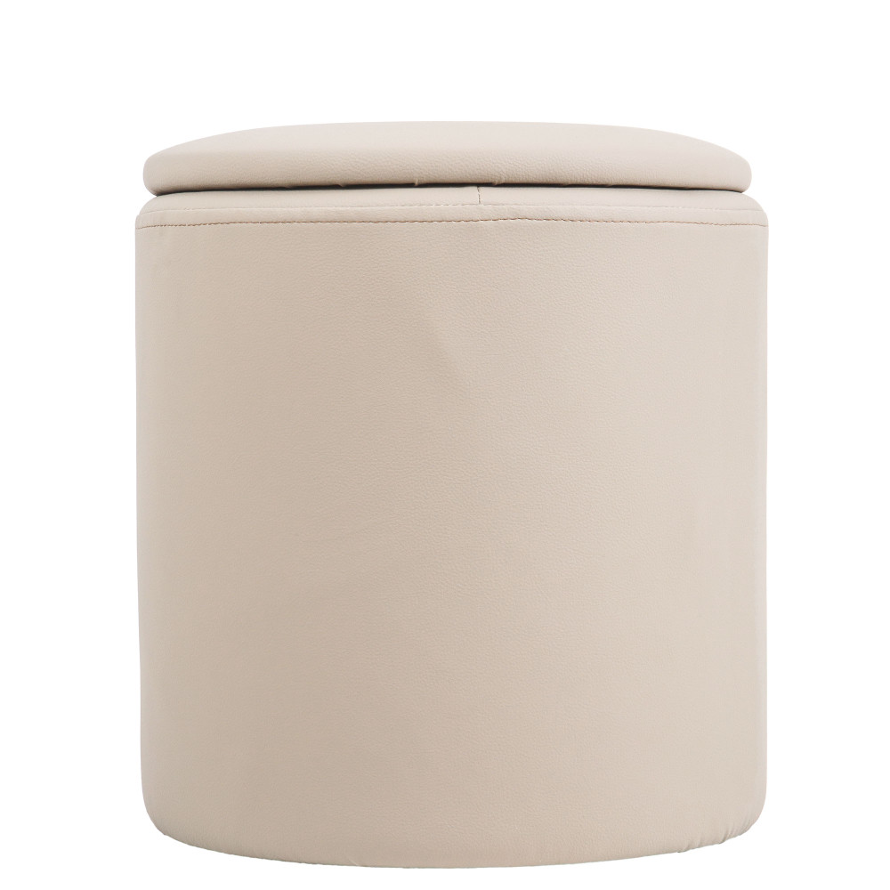 Taburet Nadia - imitatie piele POLY - crem Taburet Nadia - imitatie piele POLY - crem