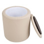 Taburet Nadia - imitatie piele POLY - crem Taburet Nadia - imitatie piele POLY - crem