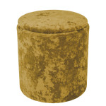 Taburet Nadia - stofa E51 - galben