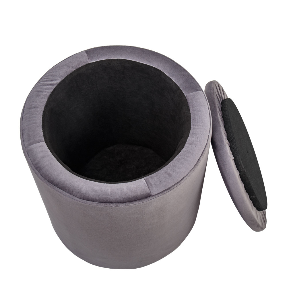 Taburet Nadia - stofa H30 - gri Taburet Nadia - stofa H30 - gri