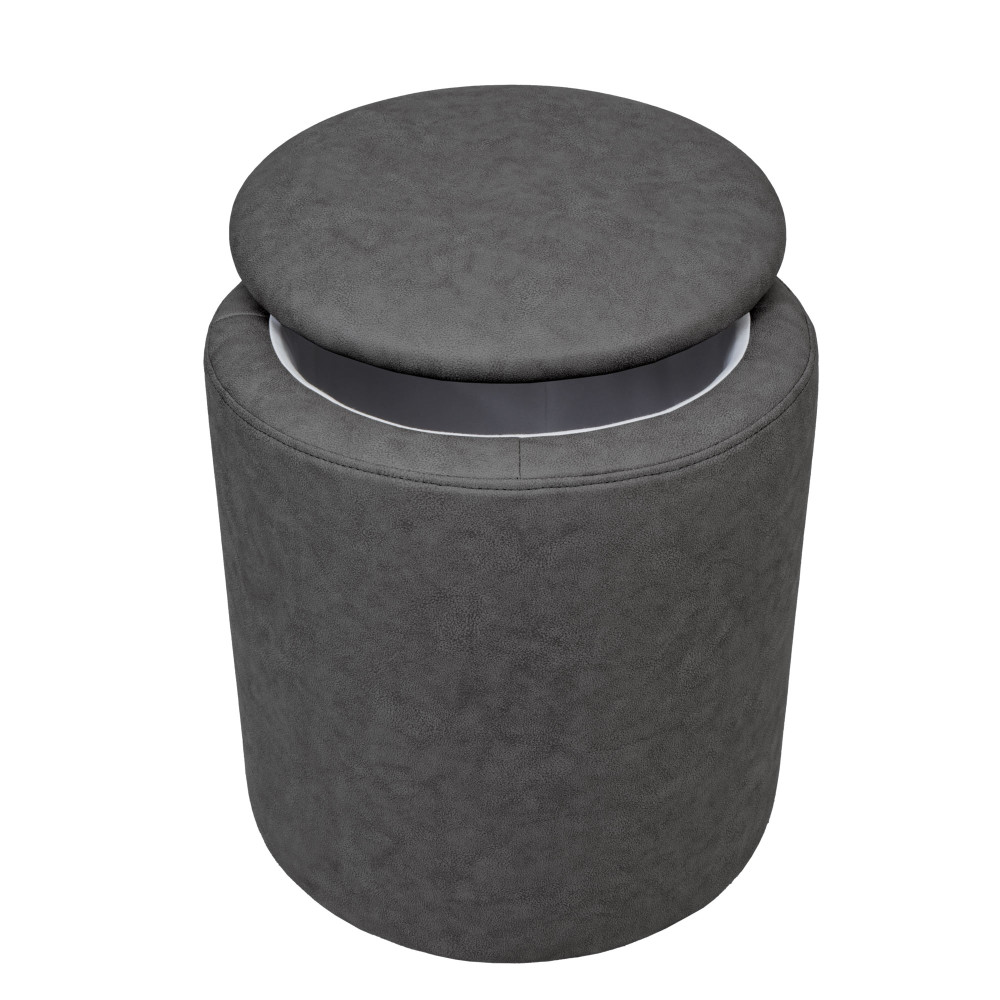 Taburet Nadia - stofa M611 - gri Taburet Nadia - stofa M611 - gri