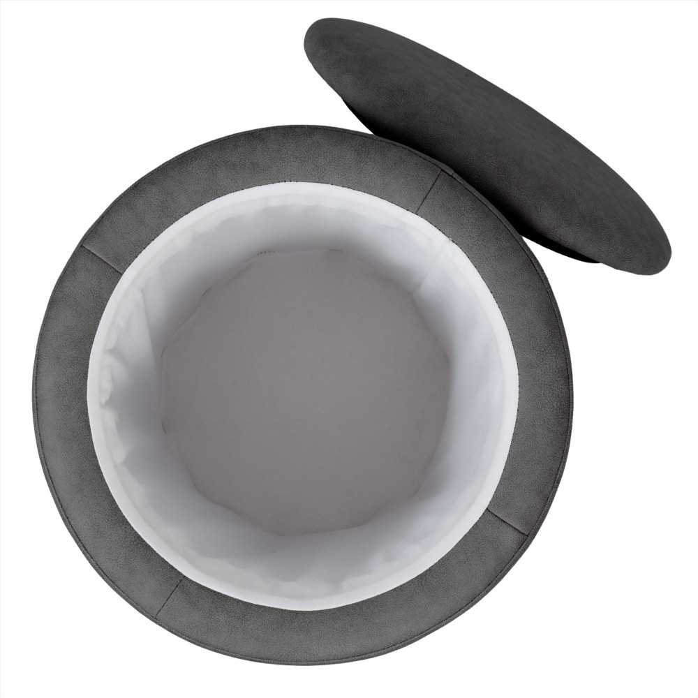 Taburet Nadia - stofa M611 - gri Taburet Nadia - stofa M611 - gri