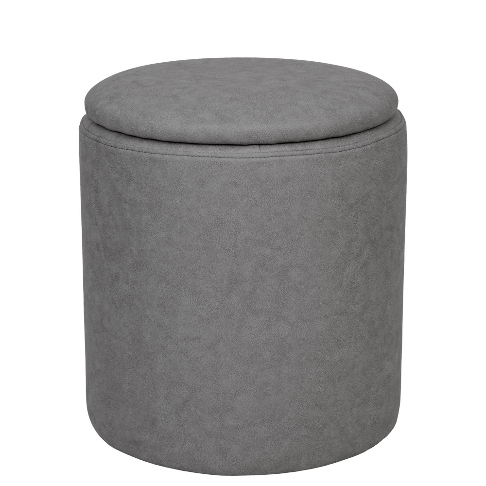 Taburet Nadia - stofa M609 - gri deschis Taburet Nadia - stofa M609 - gri deschis