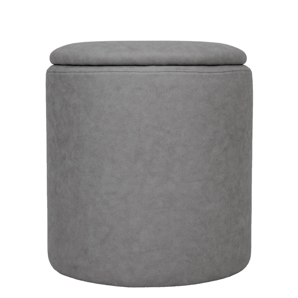 Taburet Nadia - stofa M609 - gri deschis Taburet Nadia - stofa M609 - gri deschis