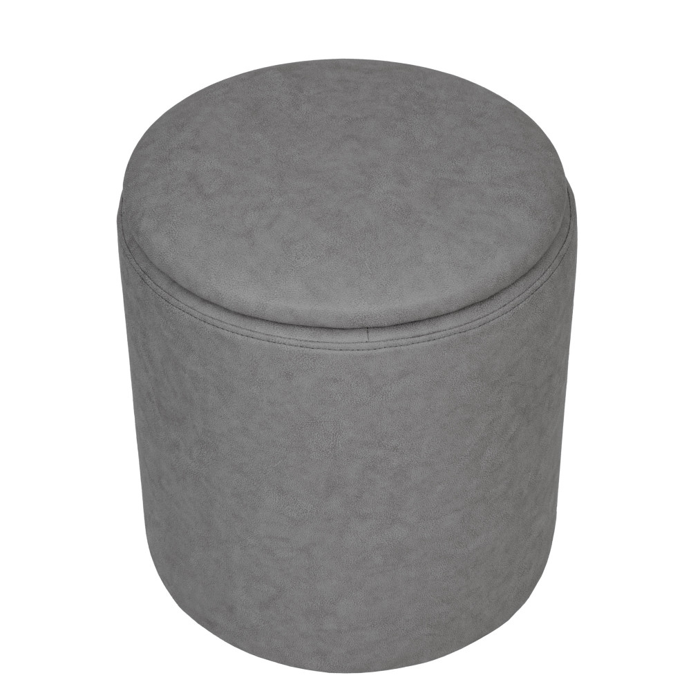 Taburet Nadia - stofa M609 - gri deschis Taburet Nadia - stofa M609 - gri deschis