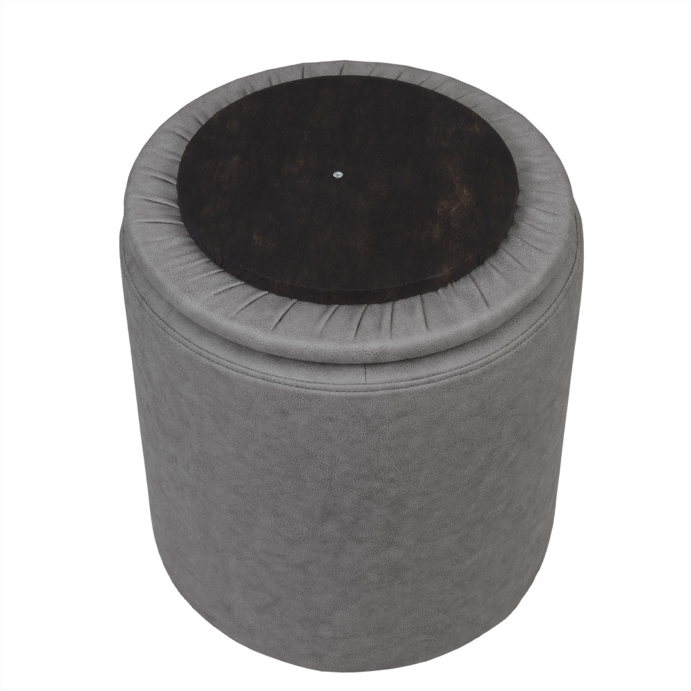 Taburet Nadia - stofa M609 - gri deschis Taburet Nadia - stofa M609 - gri deschis