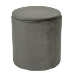 Taburet Nadia - stofa H49 - gri petrol