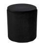Taburet Nadia - stofa H01 - negru Taburet Nadia - stofa H01 - negru
