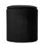 Taburet Nadia - stofa H01 - negru Taburet Nadia - stofa H01 - negru