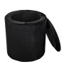Taburet Nadia - stofa H01 - negru Taburet Nadia - stofa H01 - negru