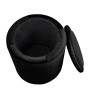 Taburet Nadia - stofa H01 - negru Taburet Nadia - stofa H01 - negru