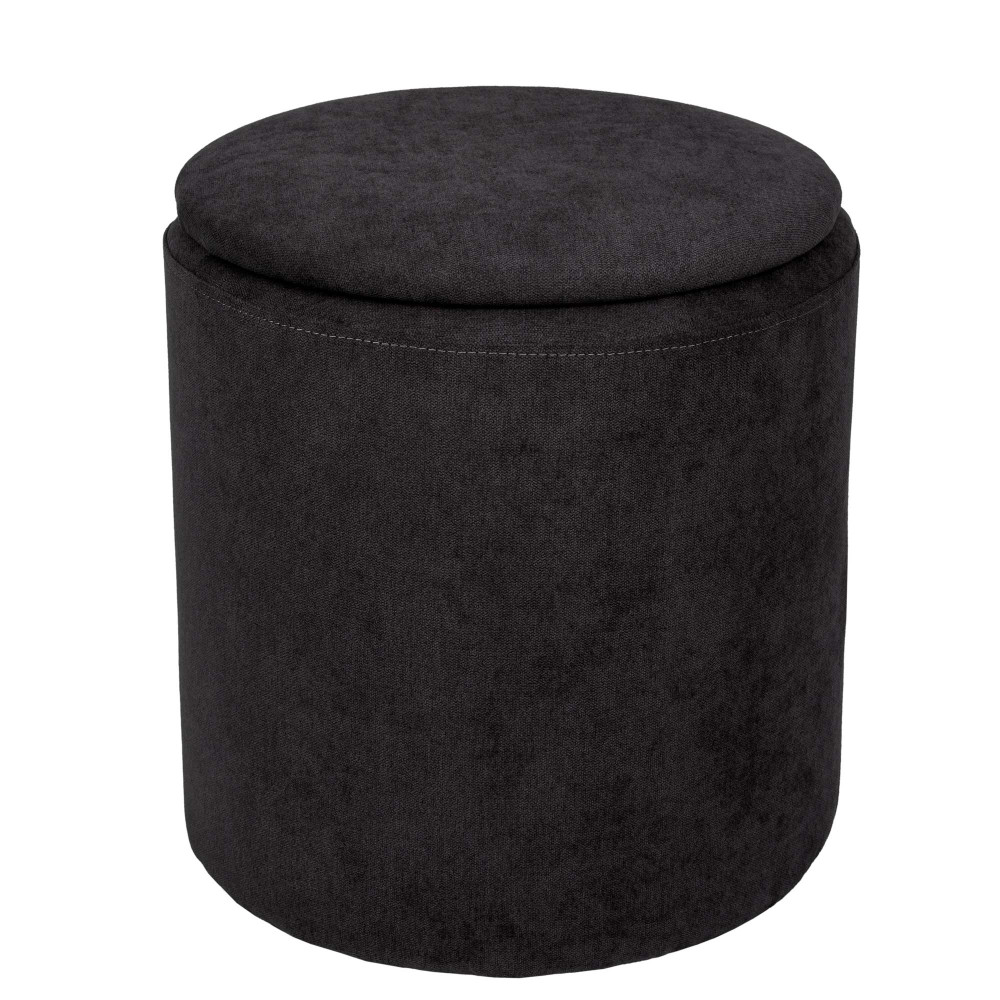 Taburet Nadia - stofa K06 - negru Taburet Nadia - stofa K06 - negru