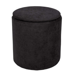 Taburet Nadia - stofa K06 - negru Taburet Nadia - stofa K06 - negru