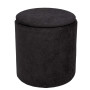 Taburet Nadia - stofa K06 - negru Taburet Nadia - stofa K06 - negru