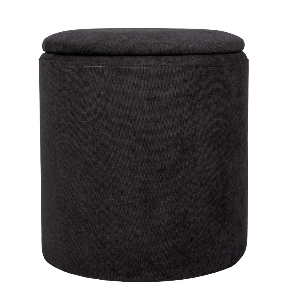 Taburet Nadia - stofa K06 - negru Taburet Nadia - stofa K06 - negru