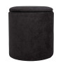 Taburet Nadia - stofa K06 - negru Taburet Nadia - stofa K06 - negru