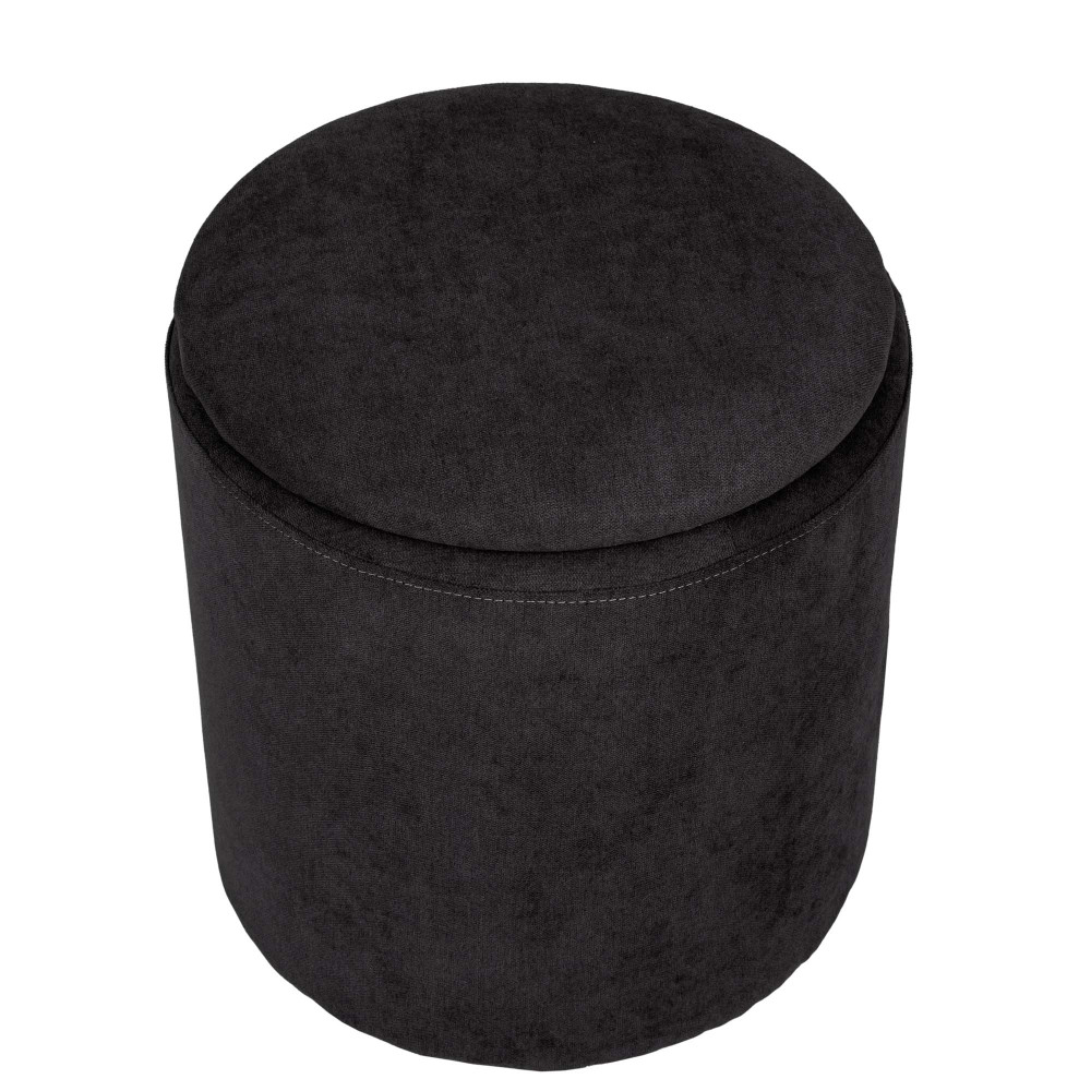 Taburet Nadia - stofa K06 - negru Taburet Nadia - stofa K06 - negru