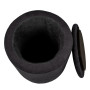 Taburet Nadia - stofa K06 - negru Taburet Nadia - stofa K06 - negru