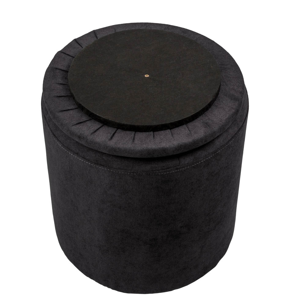 Taburet Nadia - stofa K06 - negru Taburet Nadia - stofa K06 - negru