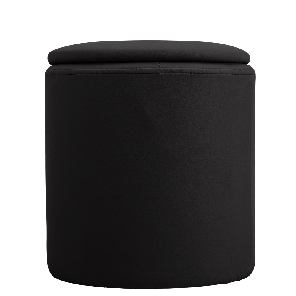 Taburet Nadia - imitatie piele POLY - negru Taburet Nadia - imitatie piele POLY - negru
