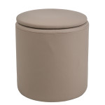Taburet Nadia - imitatie piele POLY - taupe