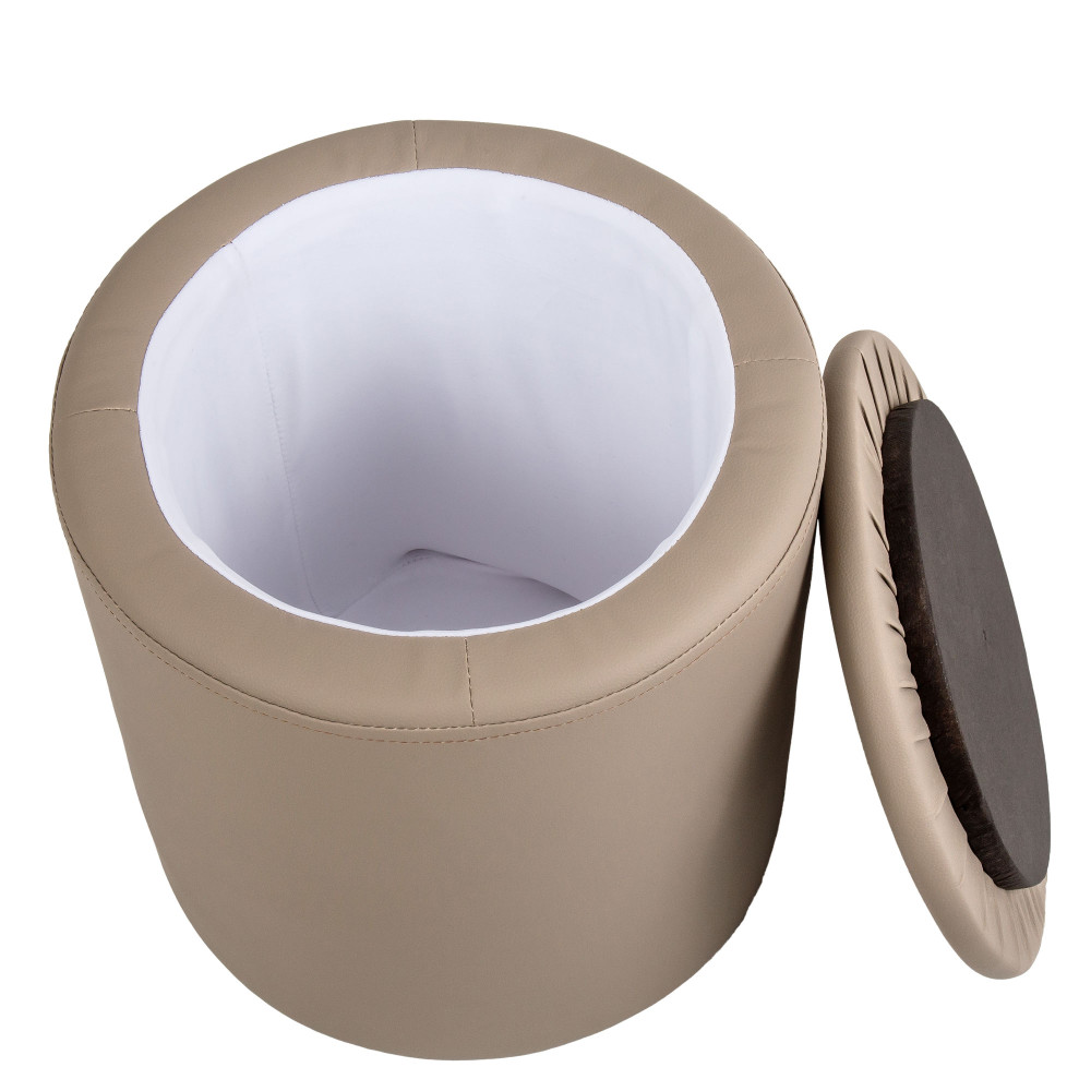 Taburet Nadia - imitatie piele POLY - taupe Taburet Nadia - imitatie piele POLY - taupe