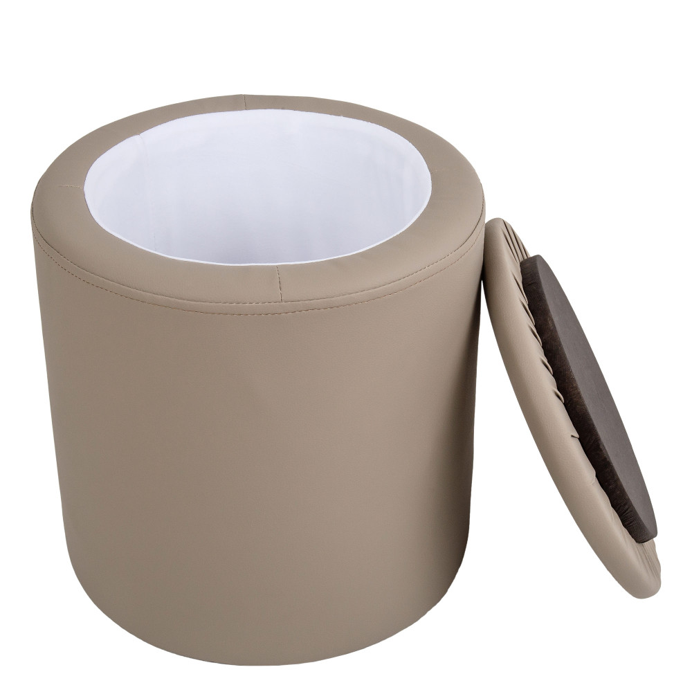 Taburet Nadia - imitatie piele POLY - taupe Taburet Nadia - imitatie piele POLY - taupe