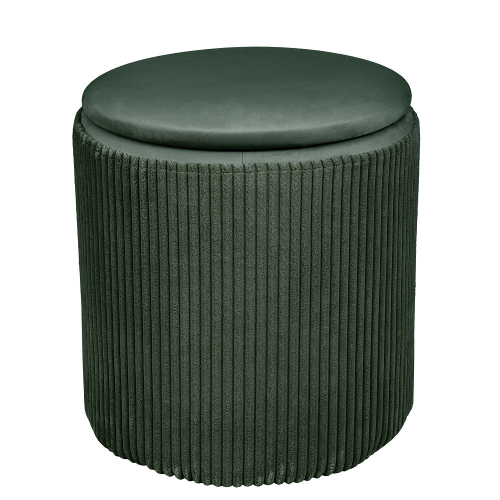 Taburet Nadia - stofa L56 - verde Taburet Nadia - stofa L56 - verde