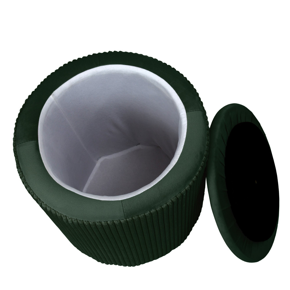 Taburet Nadia - stofa L56 - verde Taburet Nadia - stofa L56 - verde