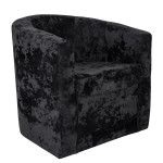 Fotoliu Olga - stofa E01 - negru