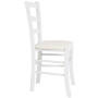 Scaun Paesana - cadru alb - imitatie piele alb - 21894 Scaun Paesana - cadru alb - imitatie piele alb - 21894