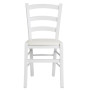 Scaun Paesana - cadru alb - imitatie piele alb - 21894 Scaun Paesana - cadru alb - imitatie piele alb - 21894