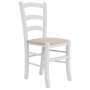 Scaun Paesana - cadru alb - imitatie piele crem - 21834 Scaun Paesana - cadru alb - imitatie piele crem - 21834