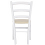 Scaun Paesana - cadru alb - imitatie piele crem - 21834 Scaun Paesana - cadru alb - imitatie piele crem - 21834