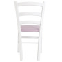 Scaun Paesana - cadru alb - imitatie piele mov - 21897 Scaun Paesana - cadru alb - imitatie piele mov - 21897