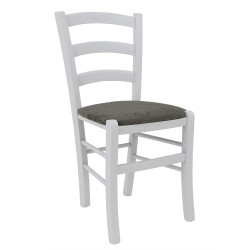 Scaun Paesana - cadru alb - stofa E30 - gri Scaun Paesana - cadru alb - stofa E30 - gri