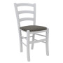 Scaun Paesana - cadru alb - stofa E30 - gri Scaun Paesana - cadru alb - stofa E30 - gri