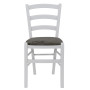 Scaun Paesana - cadru alb - stofa E30 - gri Scaun Paesana - cadru alb - stofa E30 - gri