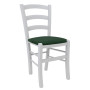 Scaun Paesana - cadru alb - stofa E57 - verde Scaun Paesana - cadru alb - stofa E57 - verde