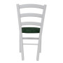 Scaun Paesana - cadru alb - stofa E57 - verde Scaun Paesana - cadru alb - stofa E57 - verde